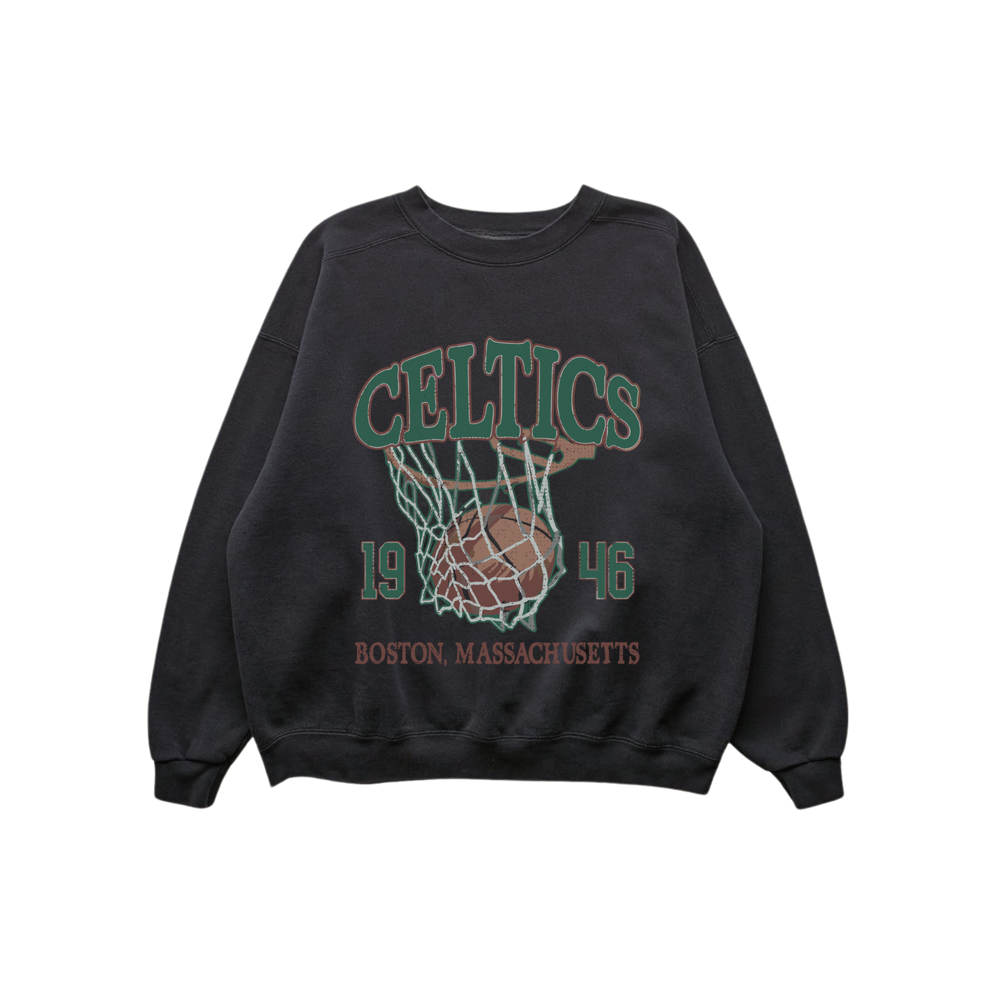 Vintage Boston Basketball Sweatshirt