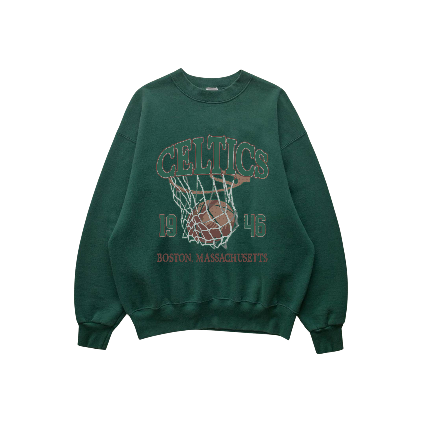 Vintage Boston Basketball Sweatshirt